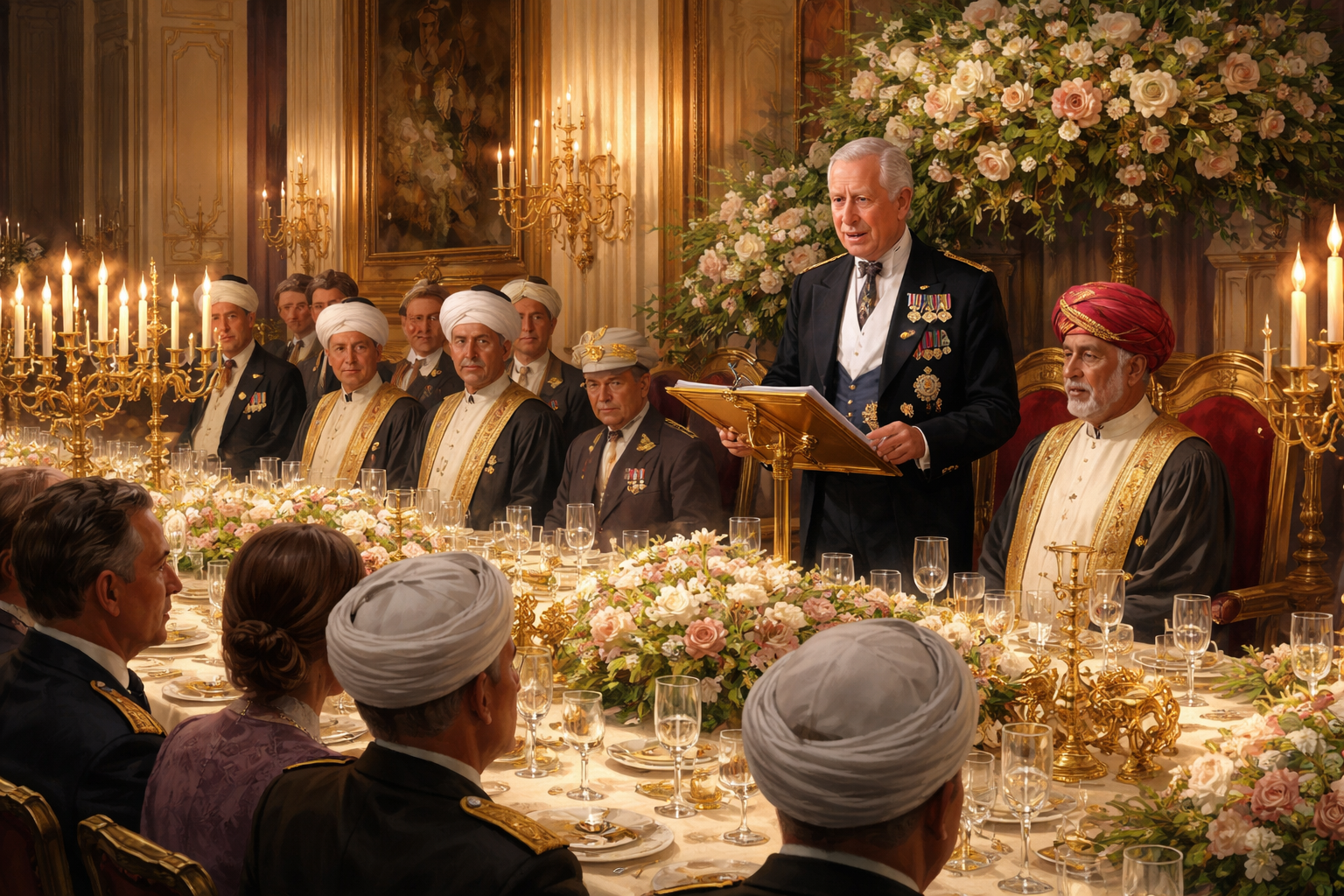 raja-charles-hadits-nabi-sambut-sultan-oman
